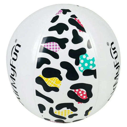 Leopard Print Beach Ball – Fun Inflatable Pool & Beach Toy for Kids & Adults, Outdoor Party Water Activities