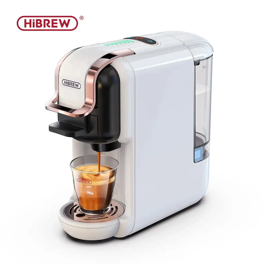 HiBREW 5-in-1 Multiple Capsule Coffee Machine – 20Bar Espresso Maker for Nespresso, Dolce Gusto, ESE Pods & Ground Coffee