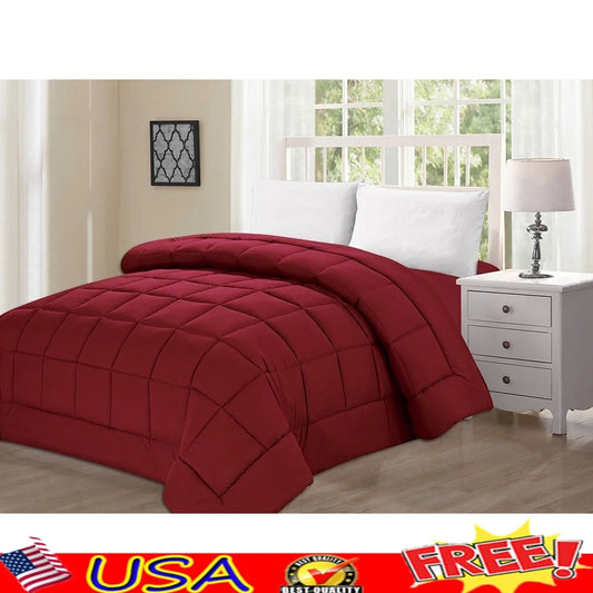 Luxury Down-Alternative Comforter – King/California King Size, Plush Microfiber All-Season Bedding