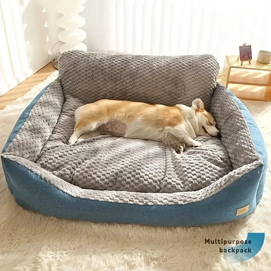 Humanized XXL Dog Sofa Bed – 47" Double-Filled Cooling Pet Bed with Washable Cover & Non-Slip Bottom