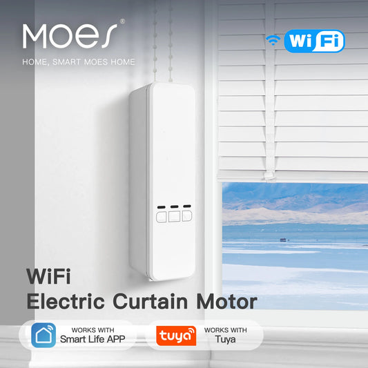 MOES Tuya WiFi Smart Motor for Roller Blinds – Electric Chain Drive with RF Remote & Alexa/Google Control ⚡🏠