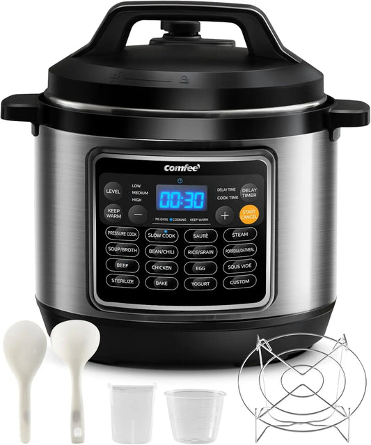 16-in-1 Electric Pressure Cooker – Instant Multi-Function Nonstick Pot, Rice Cooker, Yogurt & Slow Cooker 🍚🍲
