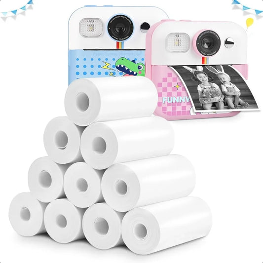 Thermal Paper Rolls – 10-Pack BPA-Free Refill Print Paper for Instant Cameras & HD Photo Printing
