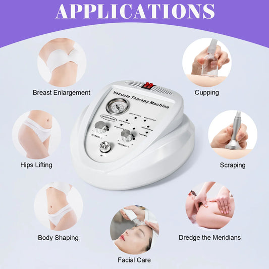 Full-Body Vacuum Therapy Machine – 24 Cups & 3 Pumps for Body Shaping, Cellulite & Skin Firming