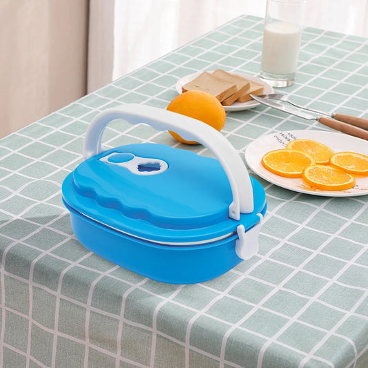 Portable Stainless Steel Food Thermos Lunch Box 0.9L for Work, School & Outdoor Meals