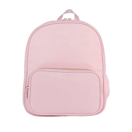 Pink Customizable Nylon Backpack – Stylish Travel & School Everyday Bag