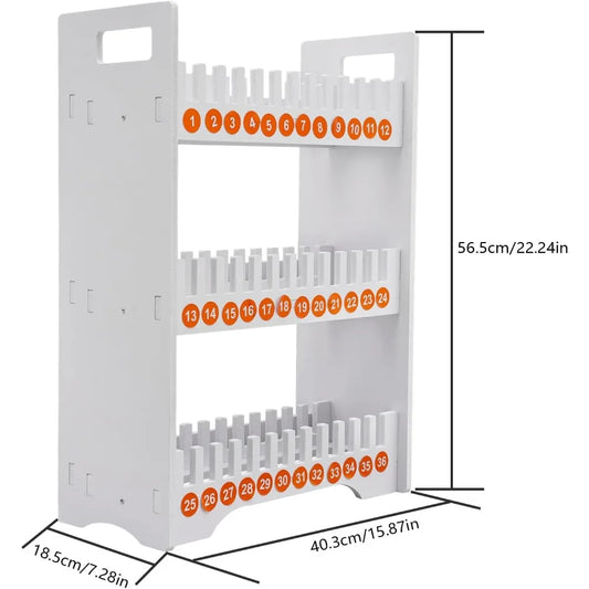 3-Tier Multi-Slot Desktop Cell Phone Storage Stand – 36-Slot Organizer Rack