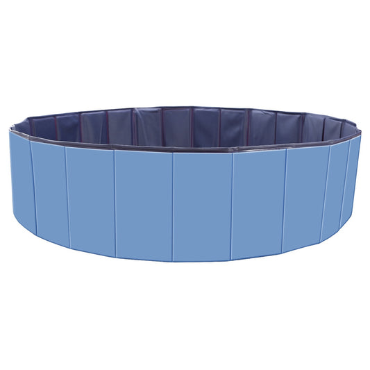 Foldable Pet Swimming Pool – 160×30 cm Heavy-Duty PVC Splash Pool for Dogs & Cats