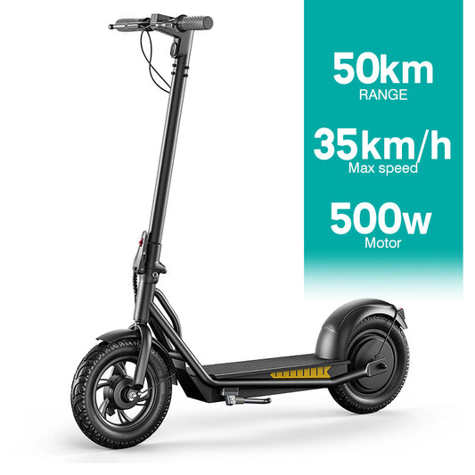 A19 Electric Scooter with Seat for Adults - 12-inch Wheels & Long-Range Battery