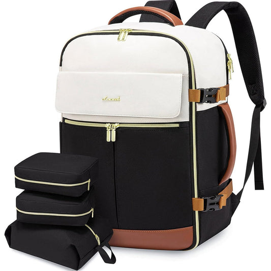 Large-Capacity TSA Carry-On Travel Backpack for Women – Fits 17″ Laptop & Daypack Cube System 🎒