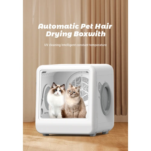 Pet Dryer Room – Automatic Pet Drying Box with Adjustable Temperature, Quiet Airflow & Safe Grooming for Cats and Dogs