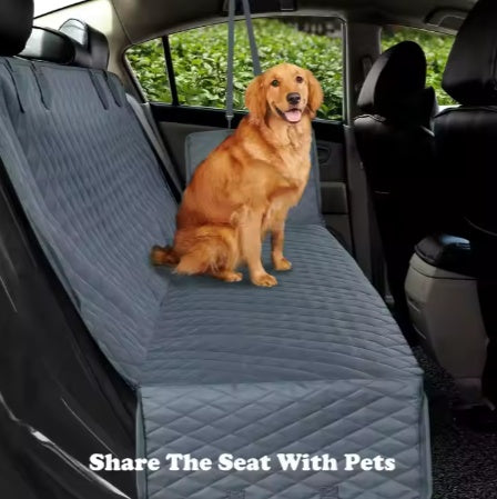 Pet Car Seat Cover – Waterproof & Durable Hammock-Style Rear Seat Protector for Dogs and Cats
