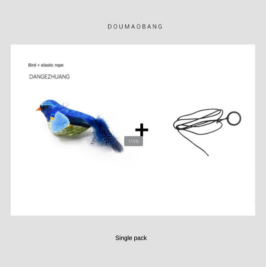 Cute Bird Design Cat Teaser Toy – Simulation Parrot Interactive Cat Toy with Catnip, Fun Playtime & Exercise for Cats