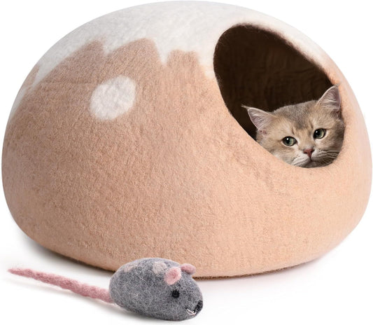 https://www.pulingo.com/products/mewoofun-handmade-wool-cat-cave-bed-natural-felt-hideaway-house-for-indoor-cats-kittens-breathable-warm-pet-bed-grey-medium?utm_source=copyToPasteBoard&utm_medium=product-links&utm_content=web