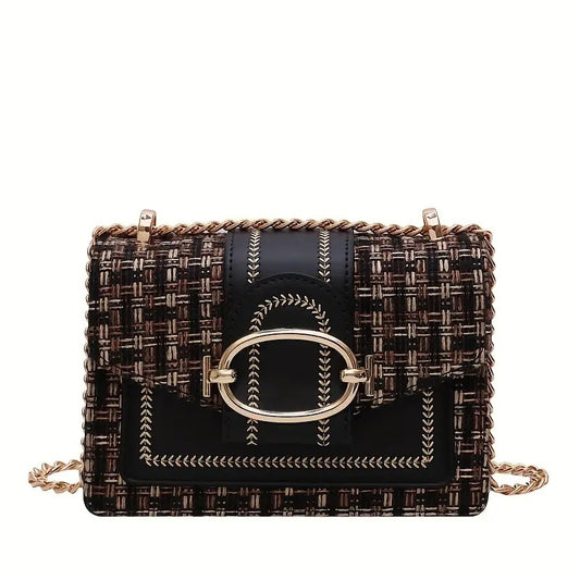 PU Crossbody Bag ✨ Fragrance Style Women’s Small Shoulder Bag with Luxury Chain Strap – Elegant & Versatile