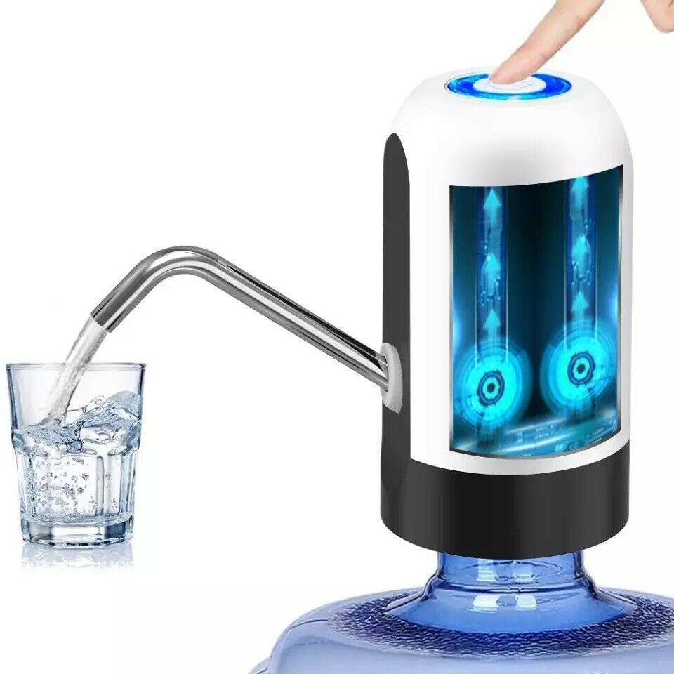 USB Rechargeable 5-Gallon Water Bottle Electric Dispenser Pump – Automatic One-Touch Water Pump with Universal Fit