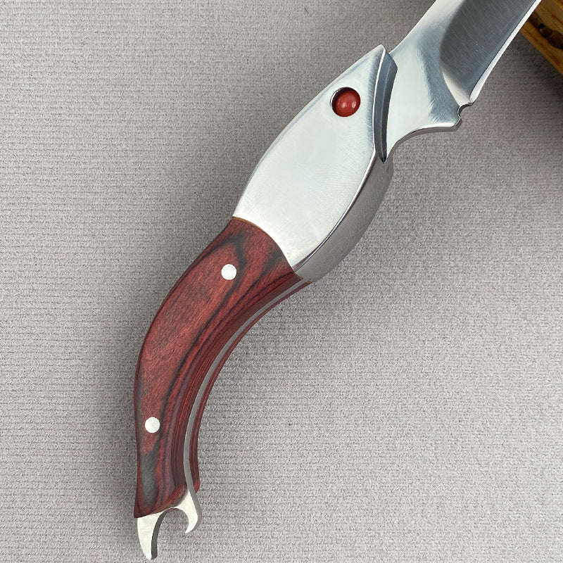Portable Picnic Straight Knife – Compact Folding Paring Knife with Straight Blade & Ergonomic Handle
