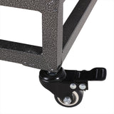 46" Heavy-Duty Furniture-Style Dog Crate with Removable Trays & Wheels