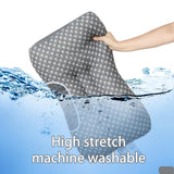 2-Piece Soft Knitted Massage Neck Pillow Set – Adjustable Ergonomic Orthopedic Support with Removable Cover 💤