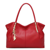 Women’s Large Leather Tote Bag – Shoulder Purse with Top Handle Hobo Handbag