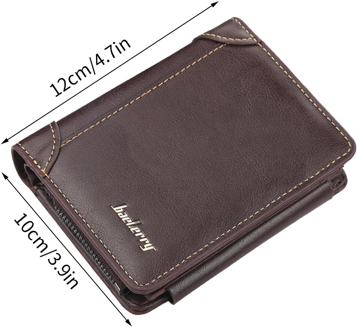 Stylish Brown & Khaki Men’s Leather Wallet