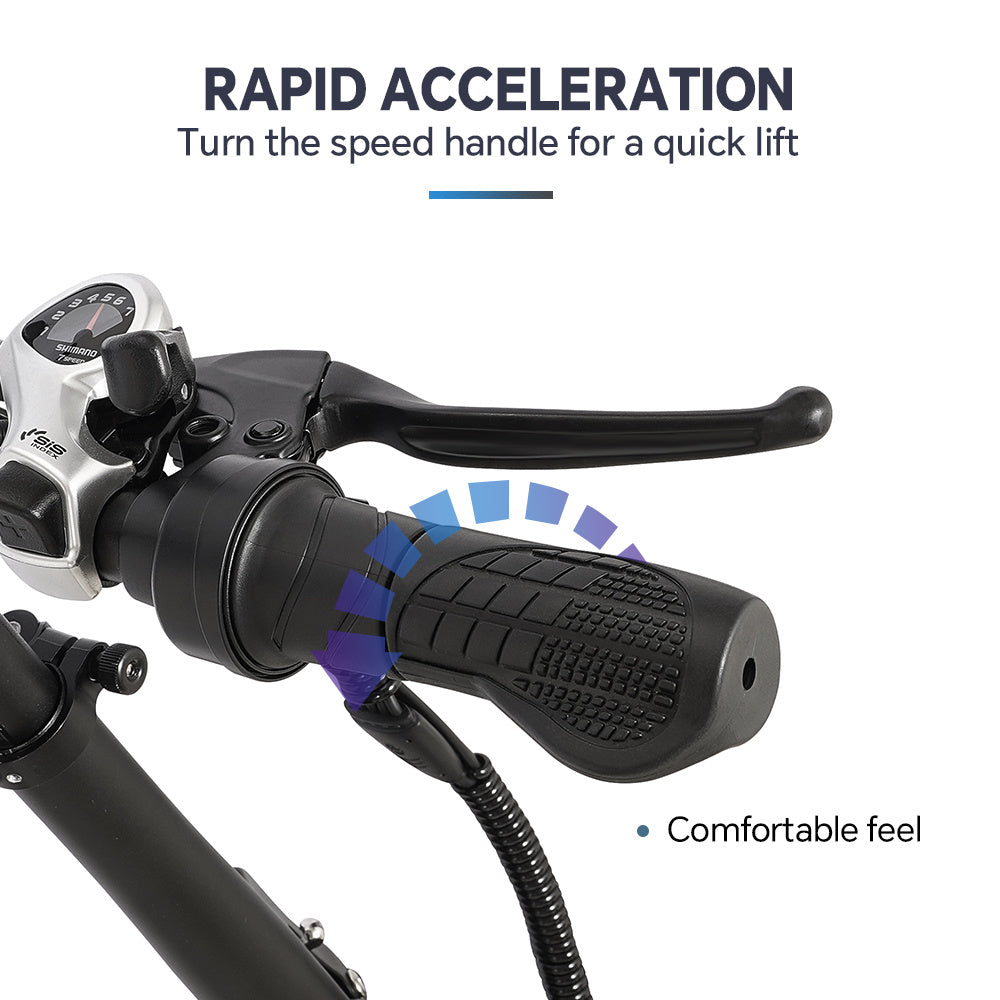 Simple & Stylish Electric Cruiser Bike - 350W City E-Bike with Integrated Battery