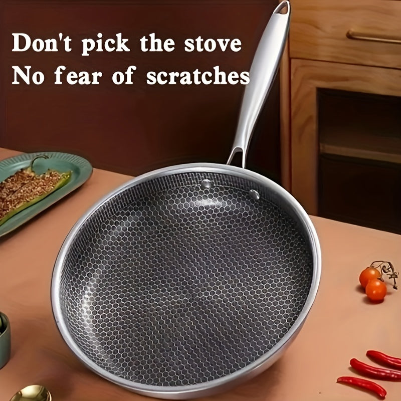 Honeycomb Stainless Steel Non-Stick Frying Pan – 10 in Skillet (1-Piece)
