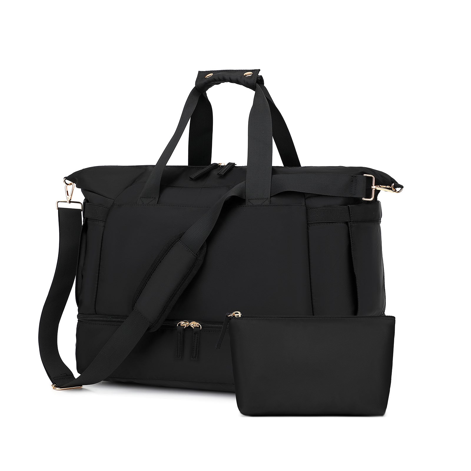 Women’s Gym Bag with USB Charging Port ⚡ Travel Duffel Weekender with Wet Pocket & Shoe Compartment