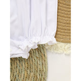 Baby Girl White Lace Romper 👶✨ Short-Sleeve Bubble Jumpsuit for Summer & Weddings 💒☀️