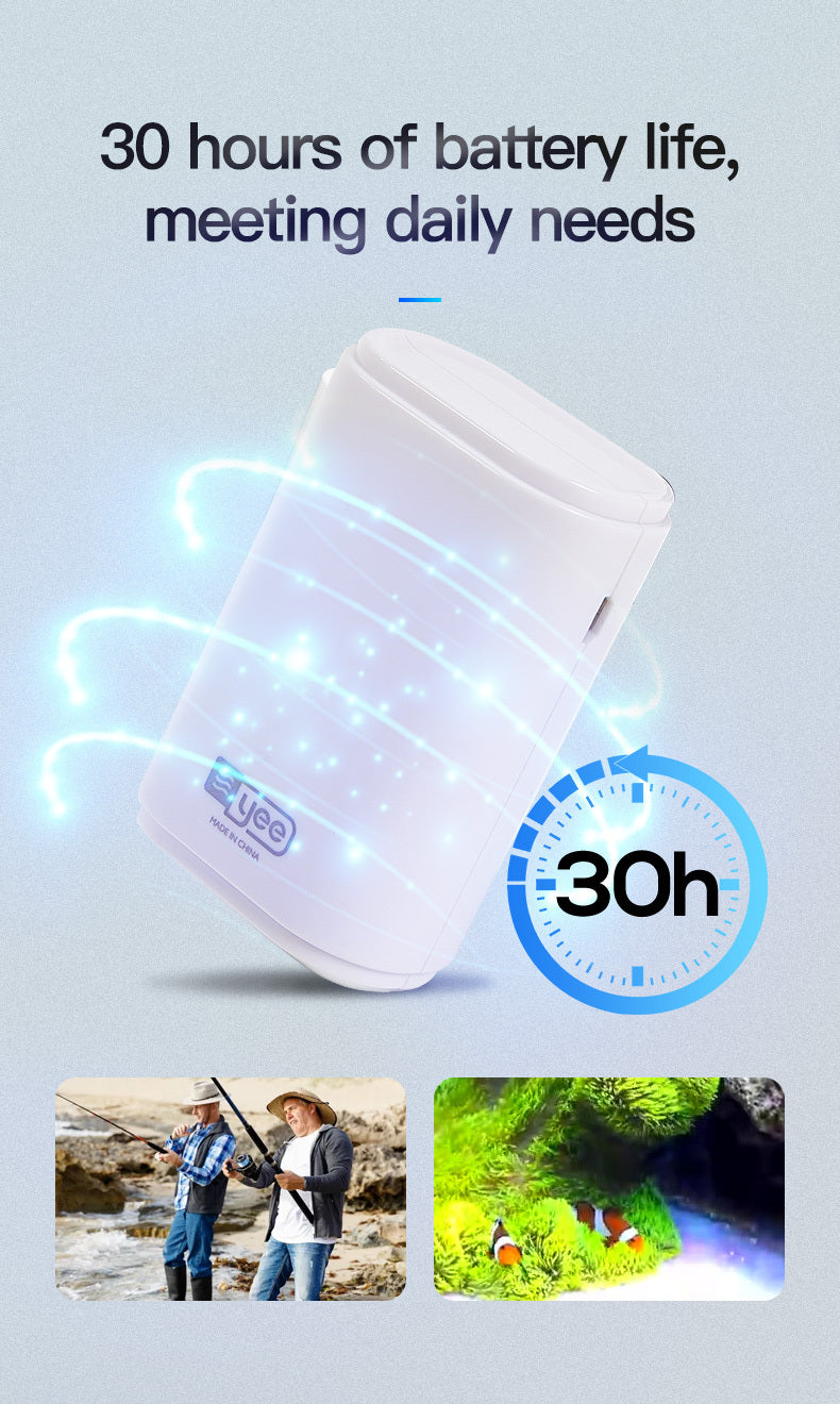USB Mini Air Pump – 1.5W QC Silent Aquarium Oxygen Pump, Energy-Efficient Aerator for Fish Tanks & Ponds