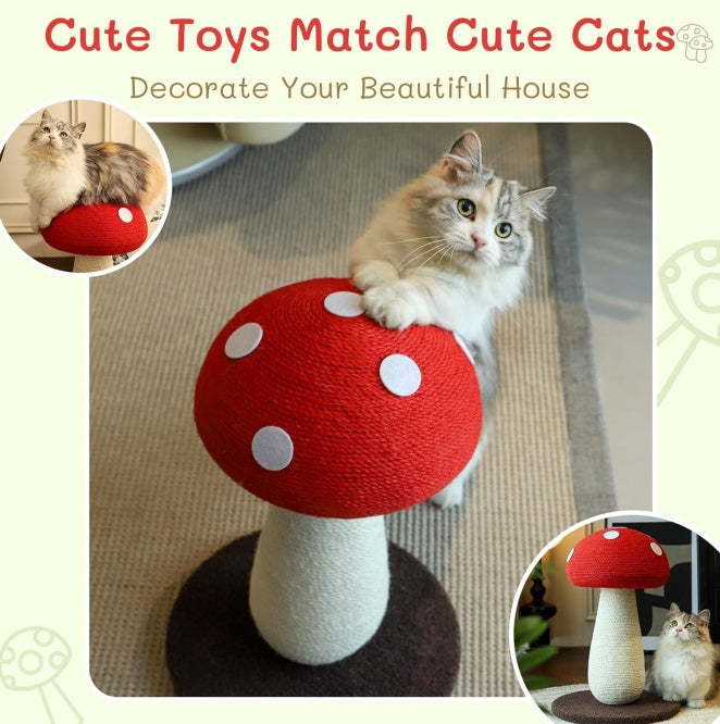 Large L-Shape Cat Scratching Board – 23.6″ Vertical & Horizontal Scratch Pad with Toy Ball