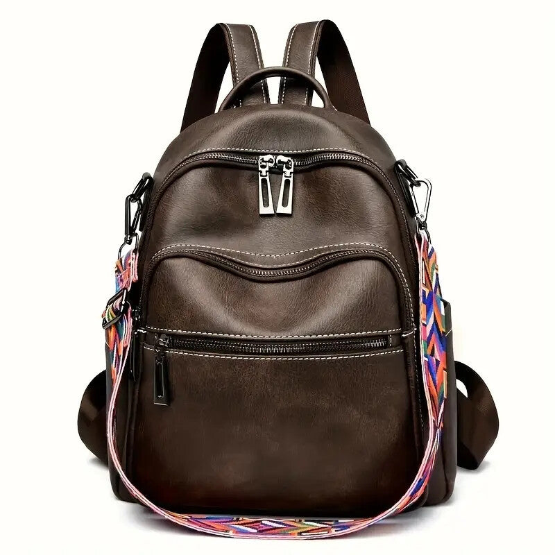 Convertible Purse for Women 👜 Faux Leather Shoulder Handbag, Satchel & Travel Backpack