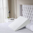 Wedge Pillow – Triangular Memory Foam Incline Cushion for Head, Back or Leg Support, Washable Cover Included