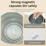 Automatic Self-Stirring Stainless Steel Coffee Cup – Smart Mug with Lid, LED Temperature Display, Rechargeable