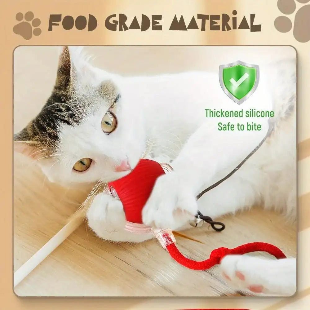 3pcs Set (Red, Grey, Green) Full Smart 360° Rolling Pet Ball, Pet Only, 3 Modes With USB Charging LED Light With Self-Fun & Decompression, Durable Plastic Material, Suitable For Small Cats & Dogs, Can Be Used As A Holiday Gi - PulinGO