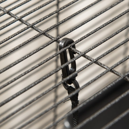 Metal Critter Cage – Large Rolling Small Animal Enclosure with Multiple Levels for Ferrets, Chinchillas, Rats & Hamsters