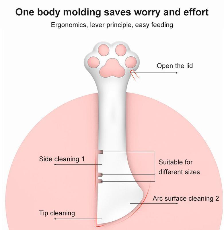 Pet Canned Spoon & Jar Opener – Multifunction Puppy Feeding Shovel & Mixing Tool for Wet & Dry Food
