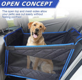Large Dog Car Seat – Waterproof Hammock Cover with Breathable Mesh Window & Harness for Cars & SUVs