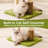 Mewoo Large Cat Tree Tower – Multi-Level Scratching Post with Removable Perch & Interactive Toys for Indoor Cats