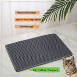 Waterproof Cat Litter Box Mat – Splash-Proof, Non-Slip Double-Layer Filter Pad for Mess-Free Homes