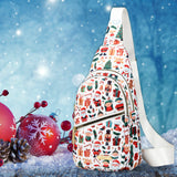 Christmas Holiday Chest Bag 🎄 Festive Crossbody Sling Bag for Travel, Gifts & Parties