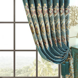 Luxury Elegant Embroidered Velvet Blackout Curtains – High-End Villa Style, Finished 2-Piece Set for Living Room or Bedroom