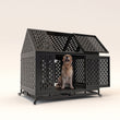 45" Heavy-Duty Dog Crate – XL Steel Kennel with Locking Latch & Removable Tray