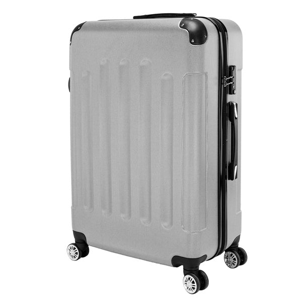 3-in-1 ABS Portable Hard Shell Luggage Set – Lightweight Spinner Suitcases (20", 24", 28")