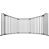 150″ Adjustable 6-Panel Metal Safety Gate – Foldable Freestanding Play Yard & Safety Fence