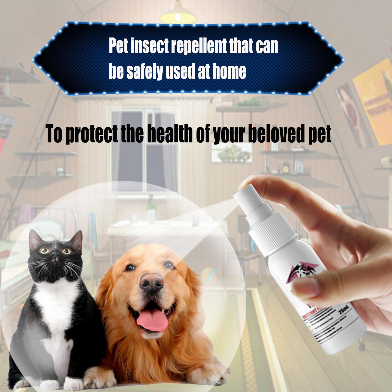 Yegbang Pet Flea & Tick Spray – Soothing Deworming and Itch Relief Spray for Dogs & Cats