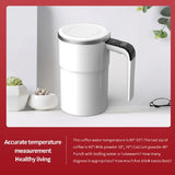 Automatic Self-Stirring Stainless Steel Coffee Cup – Smart Mug with Lid, LED Temperature Display, Rechargeable