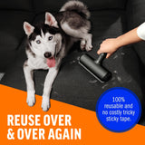Pet Hair Remover with Reusable Sticky Applicator – Dog & Cat Hair Cleaning Tool for Furniture, Sofas, Carpets, and More