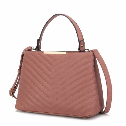 MKF Collection Dakota Satchel Handbag – Vegan Leather Women’s Purse by Mia K