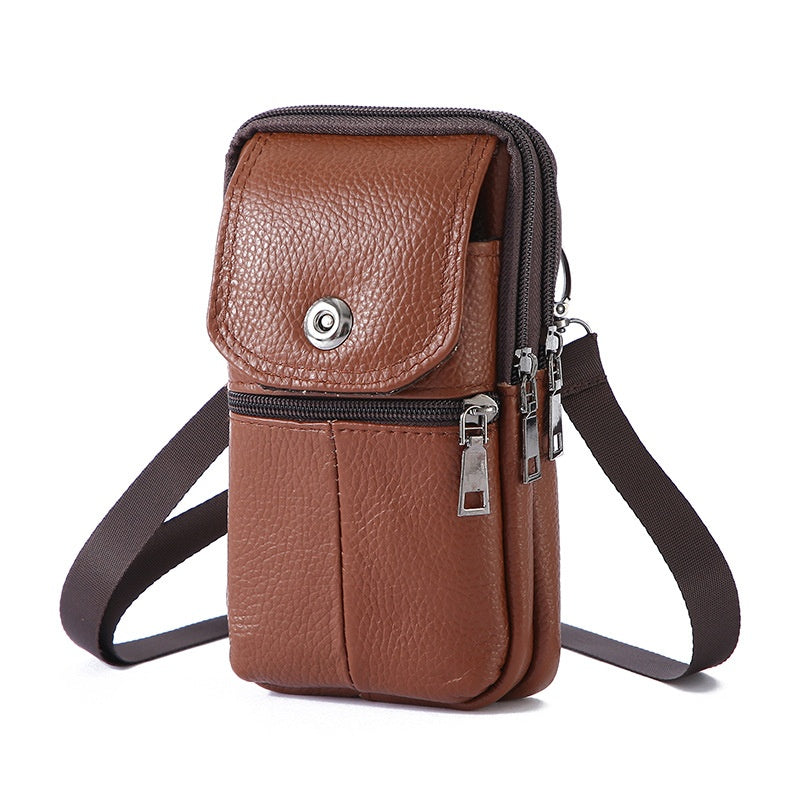 Premium Leather Phone Shoulder & Belt Case